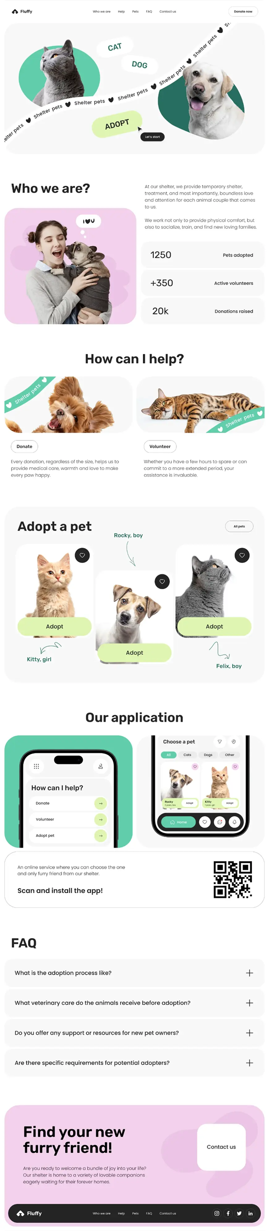 Sample portfolio site — scrolling preview